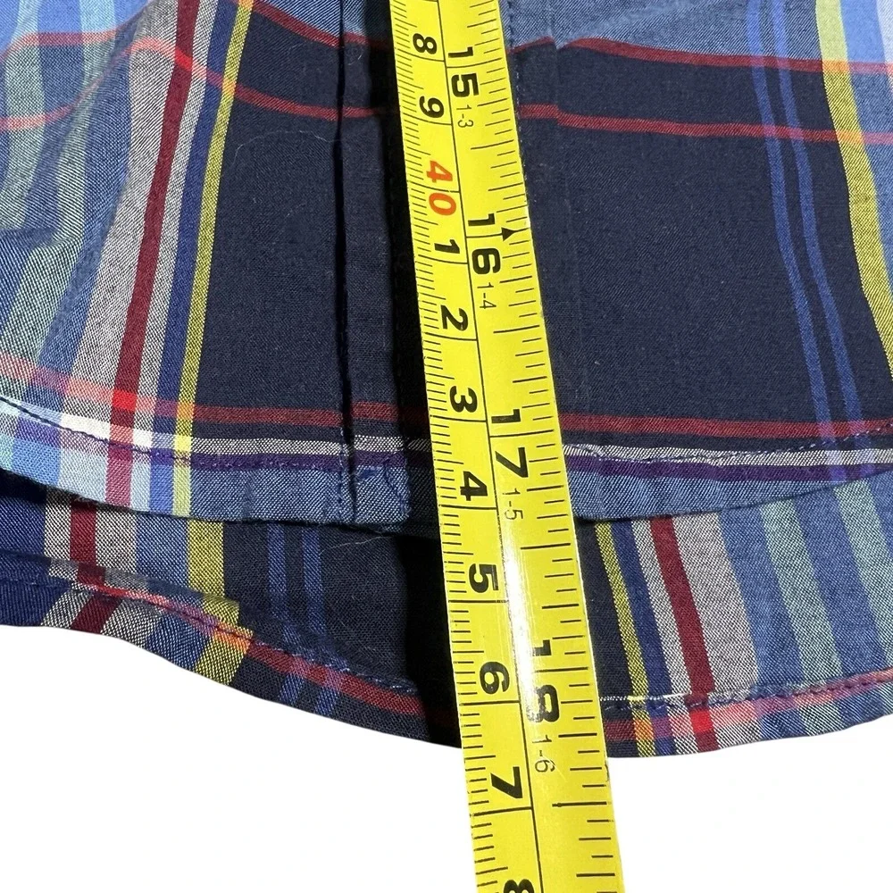 Ralph Lauren Shirt Boys size 5 Blue Plaid Casual‎ Button Down Preppy Academia